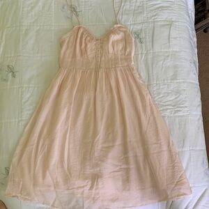 H&M peach/pink midi dress. Sleeveless, fit&flare. Small. Like new.